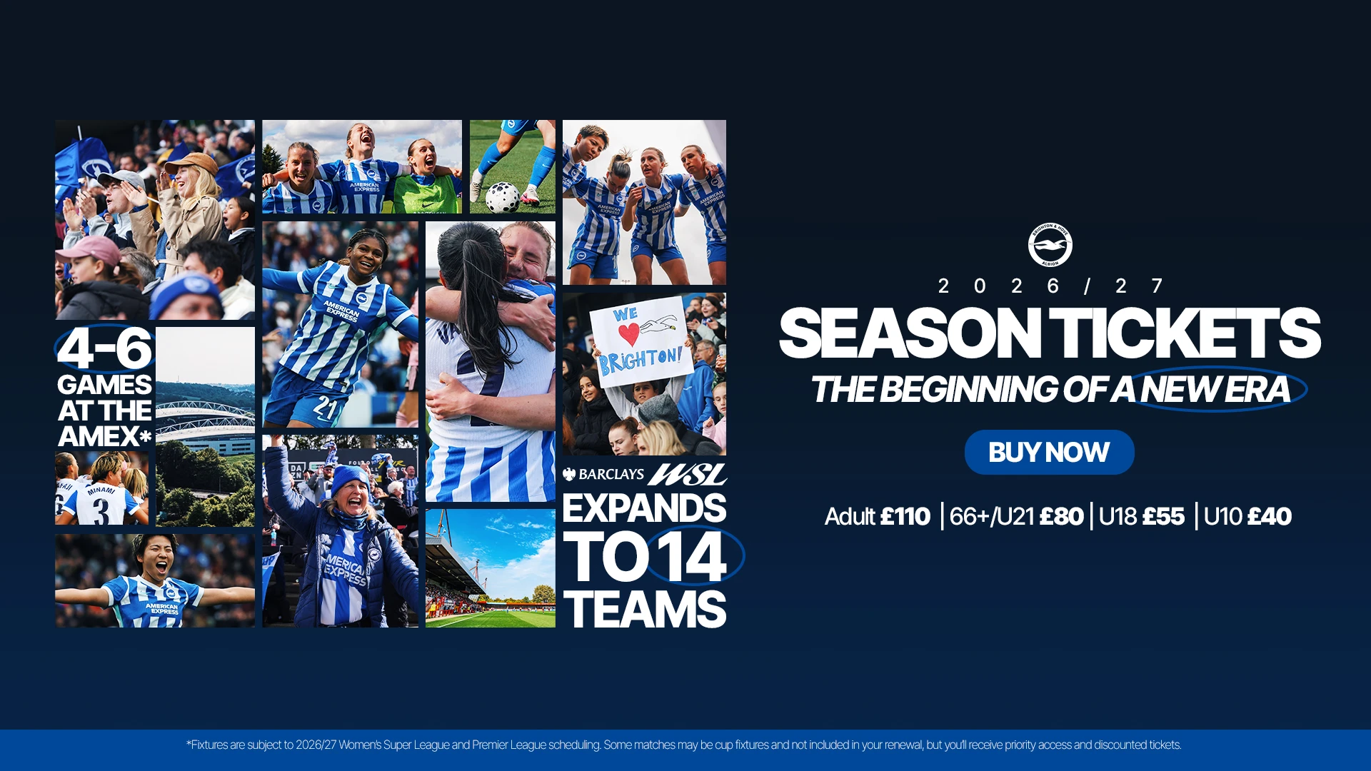 Women's Season tickets now available. Click here to renew