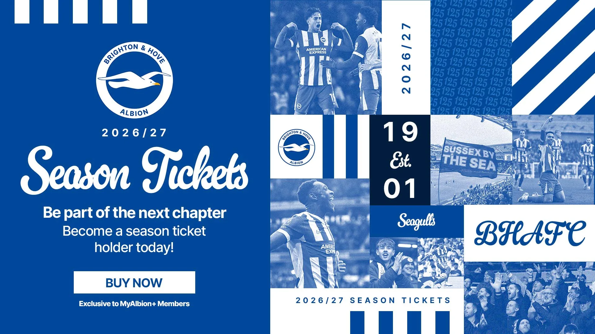 2026/27 season tickets - Become a season ticket holder today