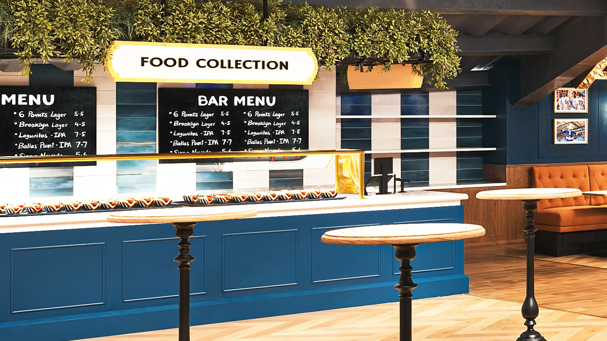 A CGI of the self-serve area in the 1901 Pub.