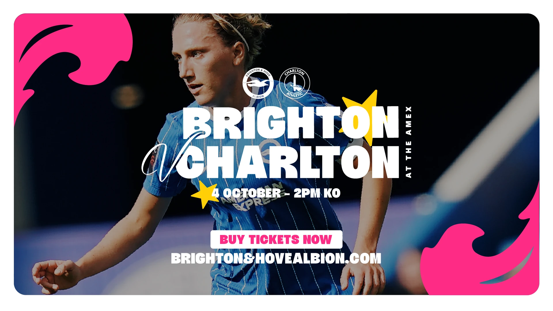 Brighton v Charlton - 4 October - 2pm Kick-off