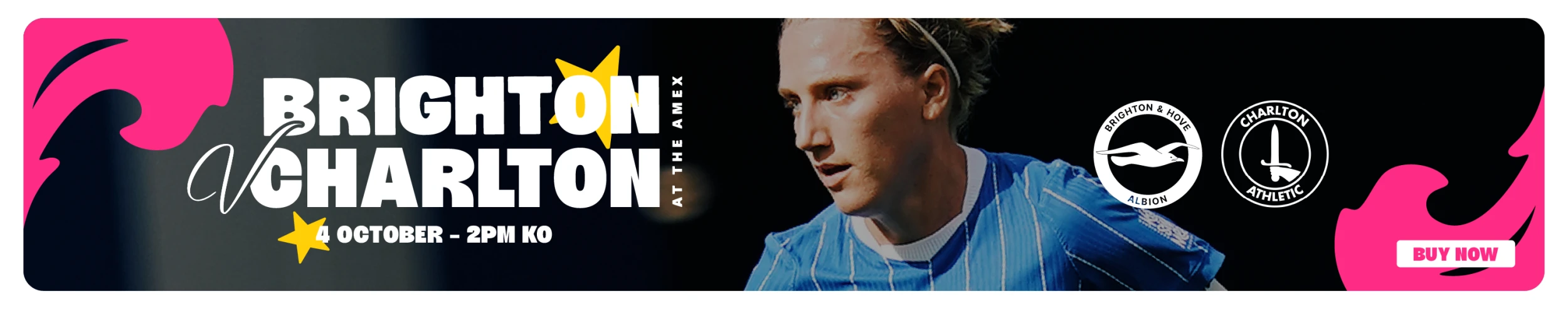 Brighton v Charlton - 4 October - 2pm Kick-off