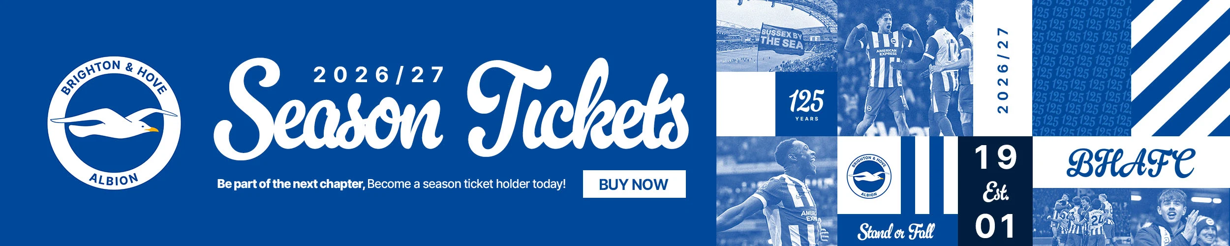 2026/27 season tickets on general sale now