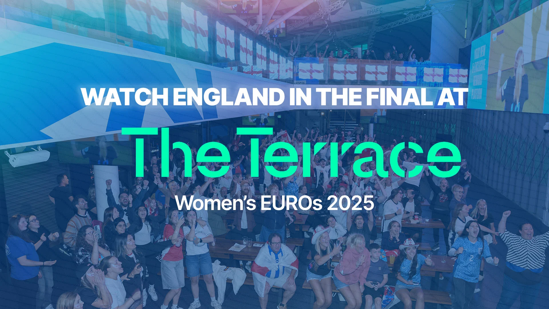 Watch England at the terrace