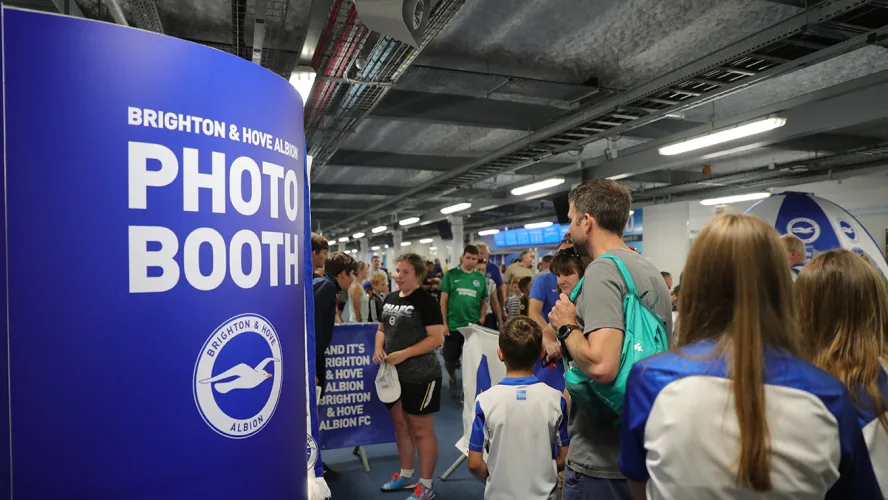 Fan getting into the stadium using their mobile ticket.
