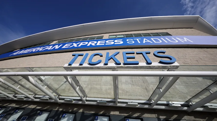 Ticket office in the North stand at the Amex stadium.