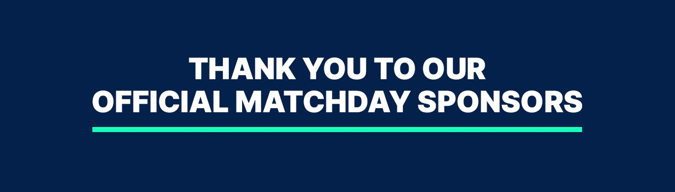 Thanks to our official match sponsors