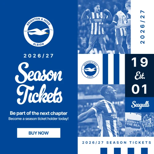 2026/27 Season Tickets. Be part of the next chapter. Become a season ticket holder today! Buy now.