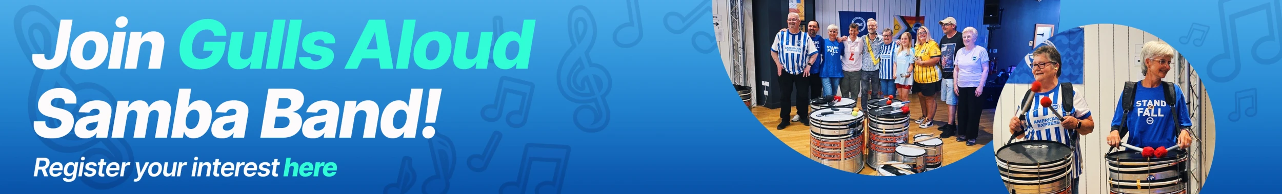 Join Gulls Aloud Samba Band!